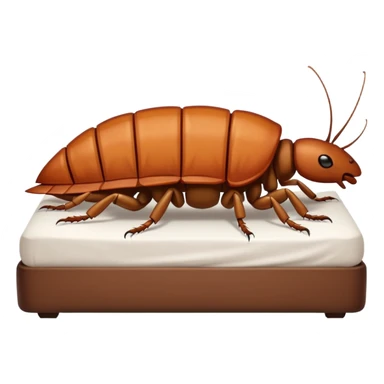 Roach on bed sticker