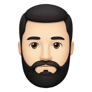 35 yaş sakallı siyah saç beyaz ten erkek sticker