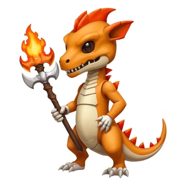 Marowak-Cubone-Charmeleon-fusion (full body) sticker