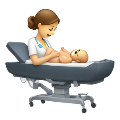 Ultrasound with baby sticker