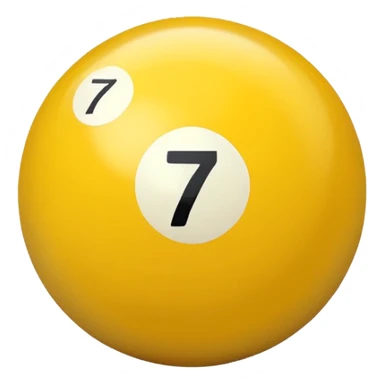 billiard ball 7 number sticker