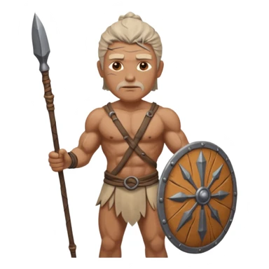 ancient guy with spear sticker