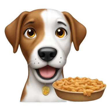 a dog begging for food sticker