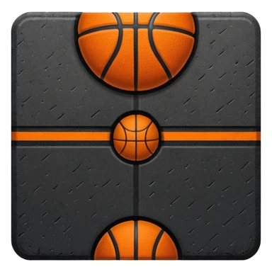 Basketball ground sticker