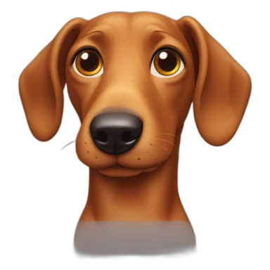 real sausage dog sticker