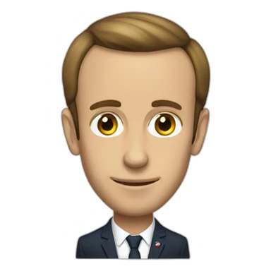 skinny macron sticker