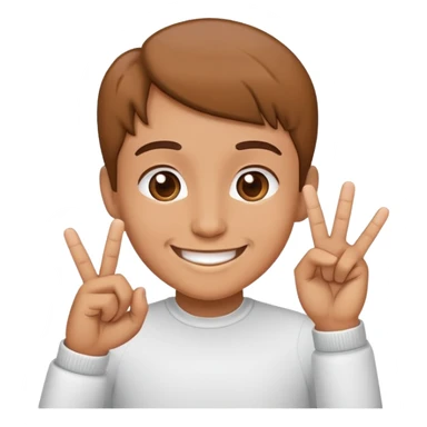 Smirking emoji with heart fingers like this 🫰 sticker