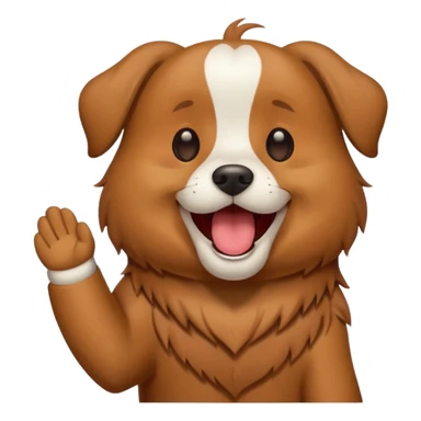 Dog singing  sticker