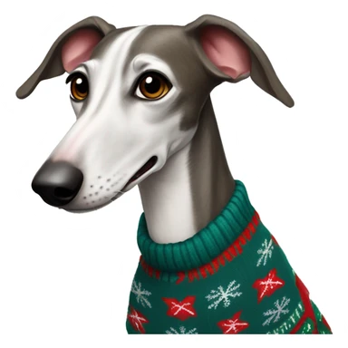 Galgo spanisch in christmas Sweater  sticker