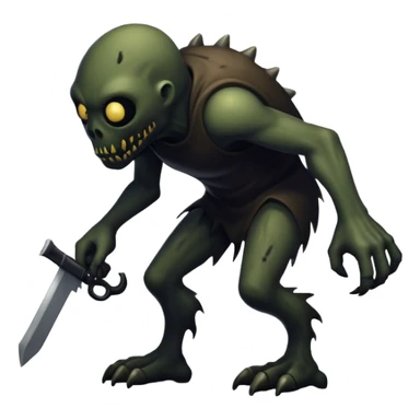 AI Boggy man stalking a human sticker