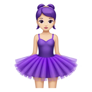 purple tutu dress fashion sticker