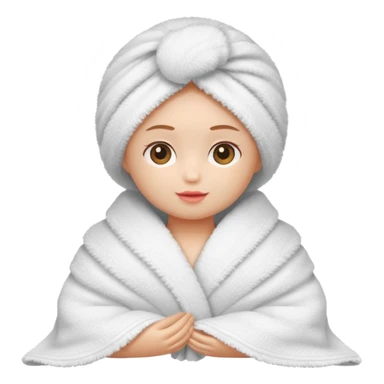 Una muñeca en toalla  sticker