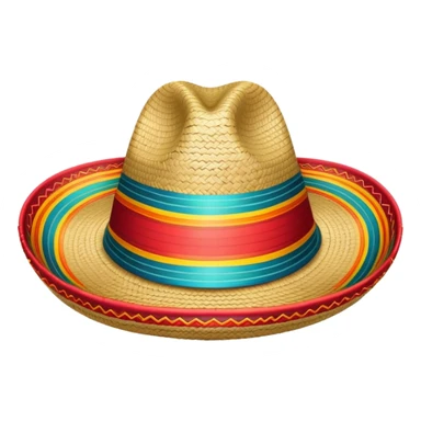 colorful traditional Mexican sombrero hat sticker