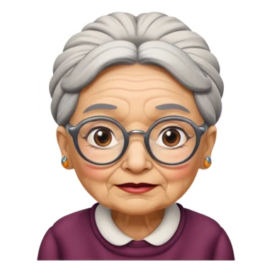 Crabby old lady sticker