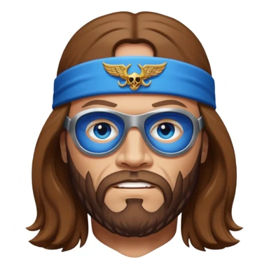 Randy Macho Man Savage blue eyes, brown hair sticker