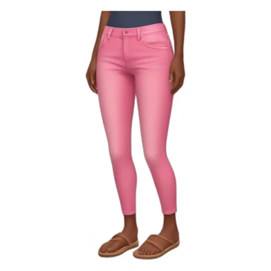 Pink jeans legs sticker