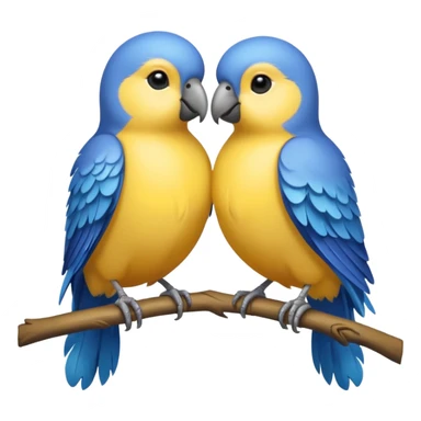 A beautiful love birds sticker
