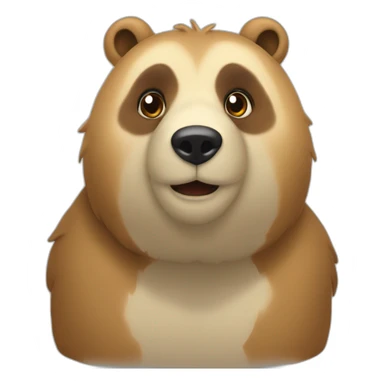 ein kleiner Bär der "Moin" sagt sticker