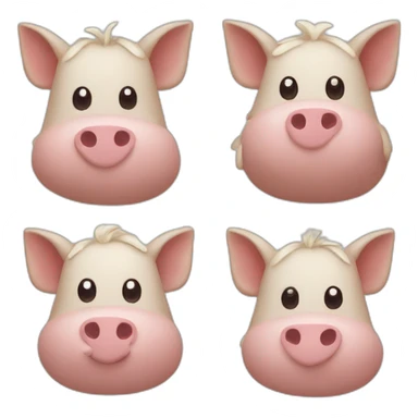 cerdo con alas sticker