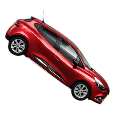 Renault clio break rouge 2012 sticker