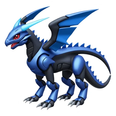 Zekrom-Deino-Genesect-Pokémon-Fakémon-hybrid-creature sticker