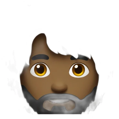 blackshaggy hair sticker