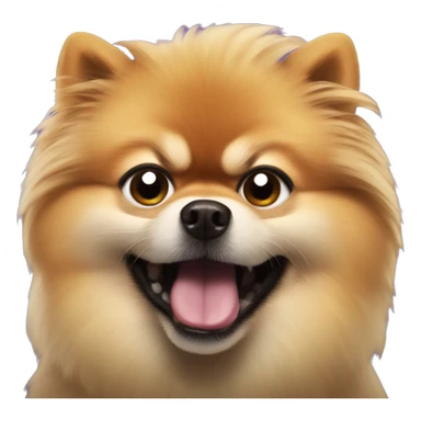 superhero angry pomeranian sticker