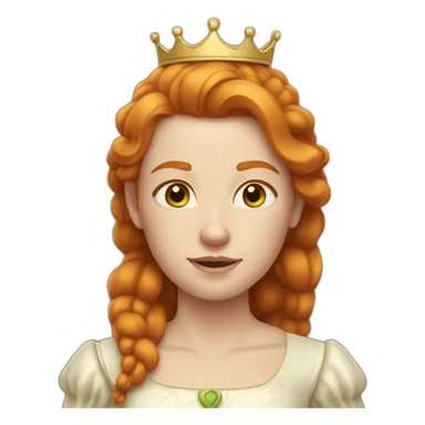 Ginger queen sticker