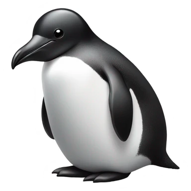 Penguin with a pebble  sticker
