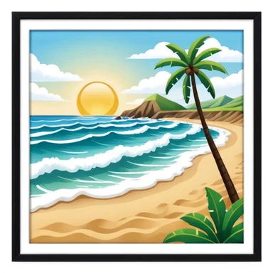 Beach from Costa Verde in Lima sticker