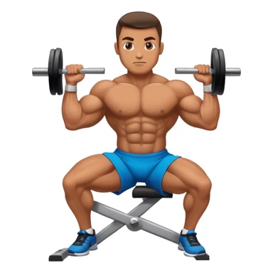 bodybuilder cardio in gym sticker