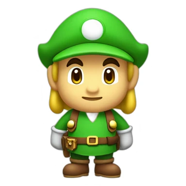 Mario dressed up like Link sticker