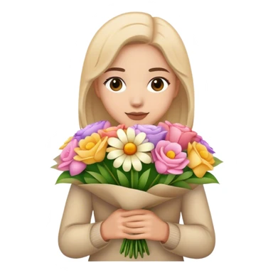 spam meat pretty flower bouquet  sticker