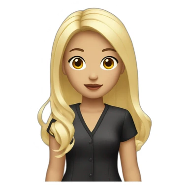 Blonde Chanel Asian Girl sticker