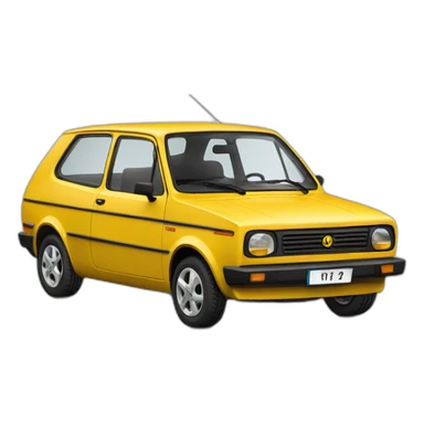 Car modelo Seat 127 sticker