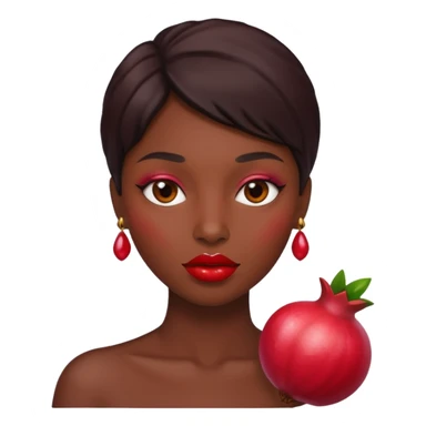pomegranade lips sticker