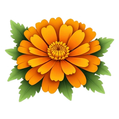 marigold flower sticker