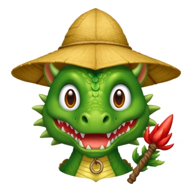 ein Drache mit einem Zauberstab in der Hand  und einem Hud  auf dem kopf und ein schnurbard auf dem gesicht sticker