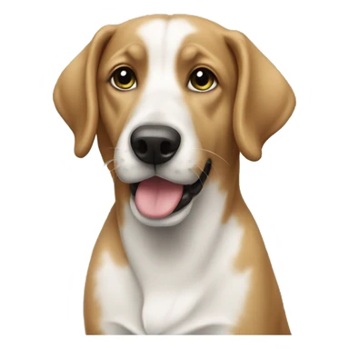 A dog with a cucumber. sticker