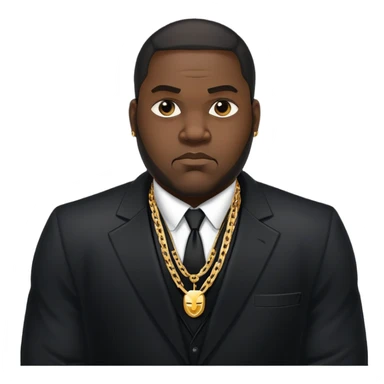 Big gangster black guy sticker