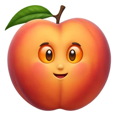 Peach sticker