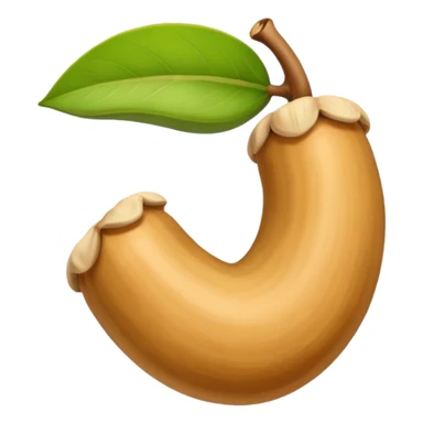 Make single Cashew dryfruit sticker