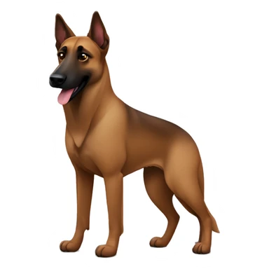 Brown belgium shepherd malinois sticker