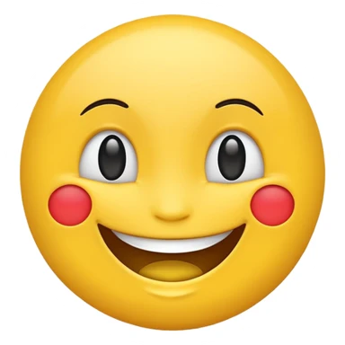 Huge smile on emoji  sticker