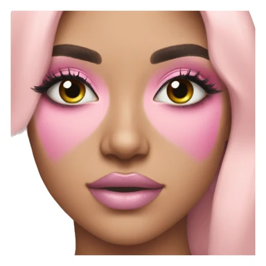 Makeup pastel pink sticker