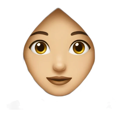 girl in hijab hello sticker