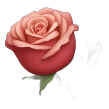 Rose with human teeth sticker