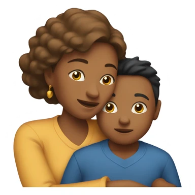 my mom hugging son  sticker