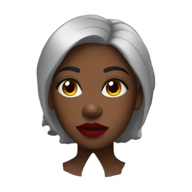 Black person with lipstick sticker