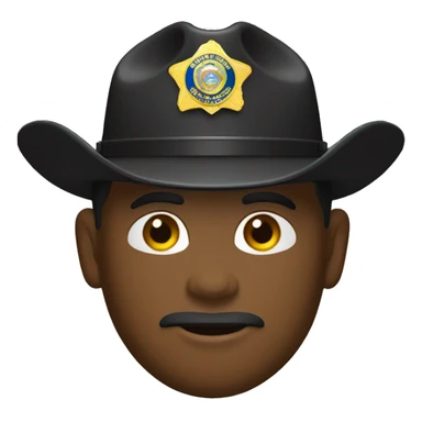 state trooper black campaign hat sticker